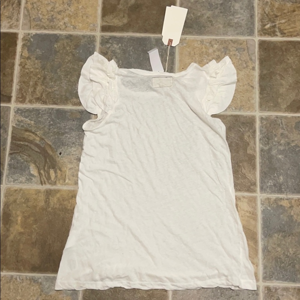 NWT Current Elliot Ruffle Tee - Picture 3 of 6